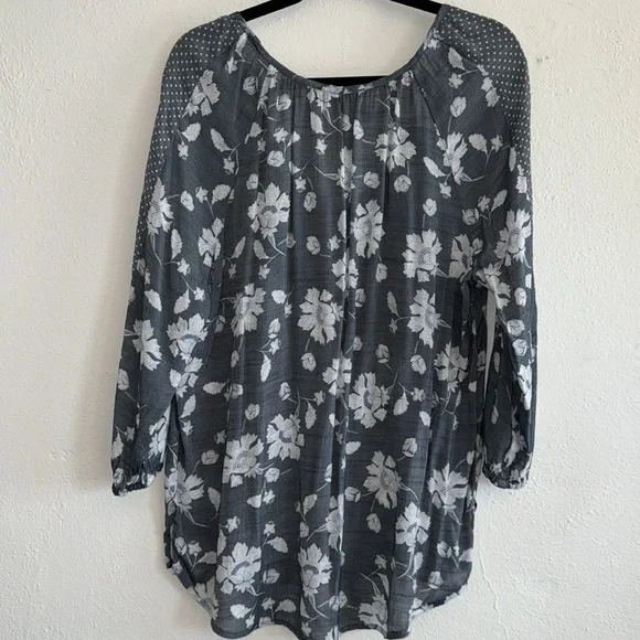 Fred David Floral Peasant Top - Picture 5 of 5